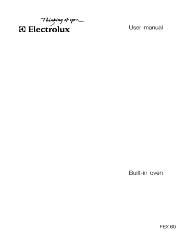 Electrolux FEX60X User manual Electrolux FEX60X User manual