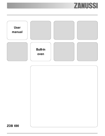 Zanussi ZOB690X User manual Zanussi ZOB690X User manual