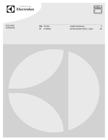 Electrolux EOL3430DAX, EOR3430DAX User manual Electrolux EOL3430DAX, EOR3430DAX User manual