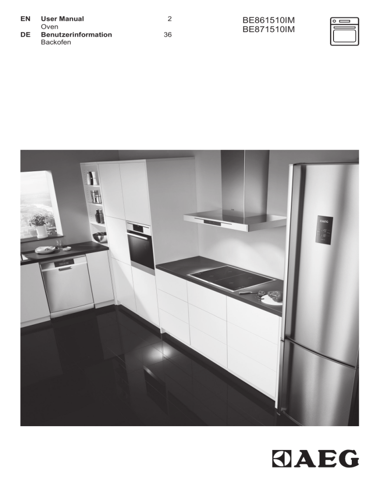 AEG BE861510IM, BE871510IM User manual AEG BE861510IM, BE871510IM User manual