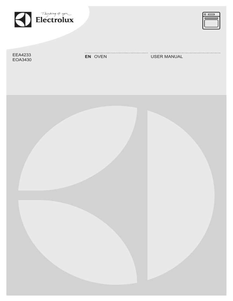 Electrolux EEA4233POX, EOA3430AOX User manual Electrolux EEA4233POX, EOA3430AOX User manual