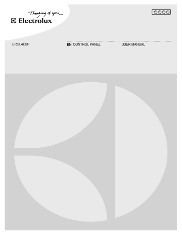 Electrolux ERGL4ESP User manual Electrolux ERGL4ESP User manual