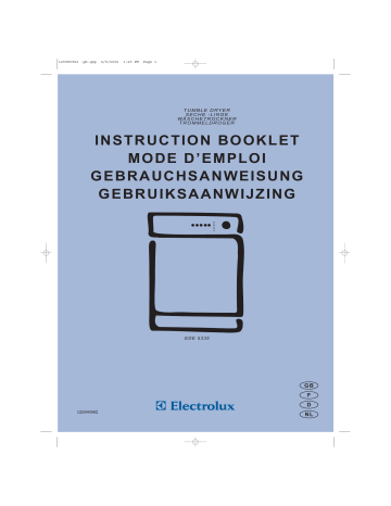 Electrolux EDE5335 User manual Electrolux EDE5335 User manual