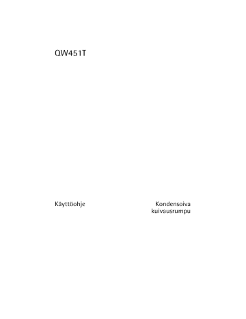 HUSQVARNA-ELECTROLUX QW451T User manual HUSQVARNA-ELECTROLUX QW451T User manual