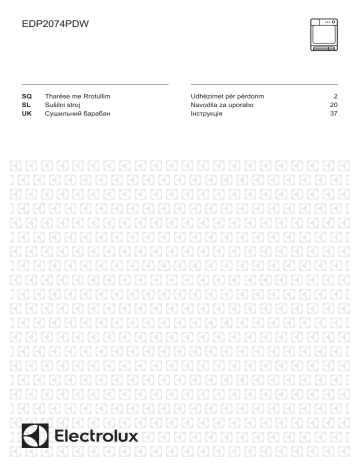 Electrolux EDP2074PDW User manual Electrolux EDP2074PDW User manual