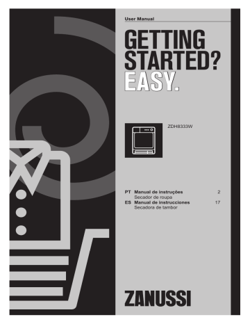 Zanussi ZDH8333W User manual Zanussi ZDH8333W User manual