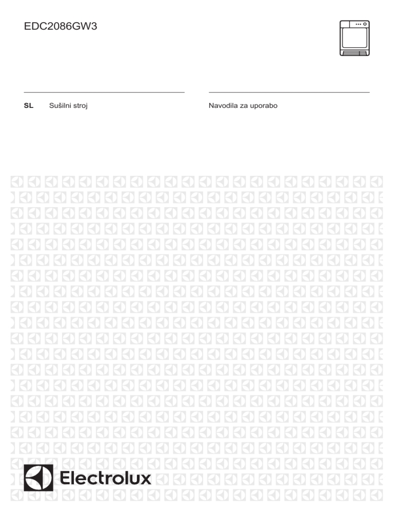 Electrolux EDC2086GW3 User manual Electrolux EDC2086GW3 User manual