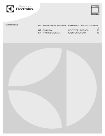 Electrolux EDH3498RDE User manual Electrolux EDH3498RDE User manual