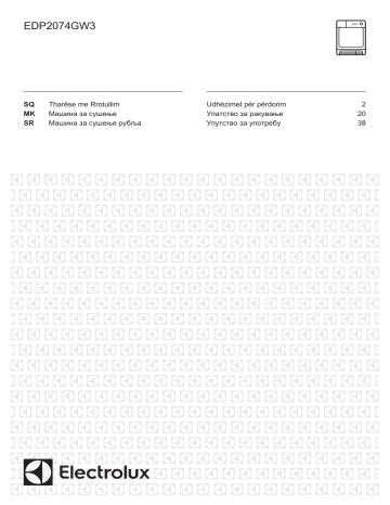Electrolux EDP2074GW3 User manual Electrolux EDP2074GW3 User manual