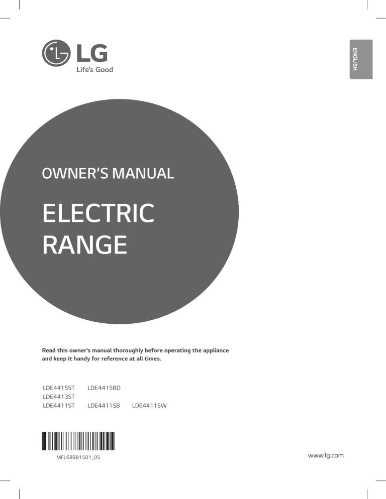 LG LDE4415BD Owner's manual LG LDE4415BD Owner's manual