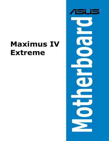 Asus MAXIMUS IV EXTREME Motherboard Benutzerhandbuch | Manualzz