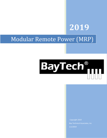 Baytech MRP Manual | Manualzz Baytech MRP Manual | Manualzz