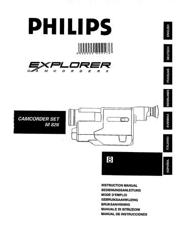 Philips Explorer M 826, M 826 Instruction Manual | Manualzz