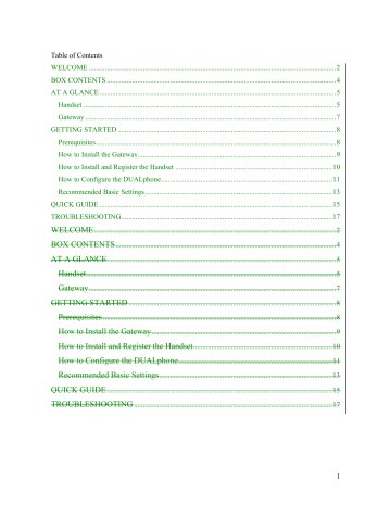 DUALphone RTX3080 User Manual | Manualzz DUALphone RTX3080 User Manual | Manualzz