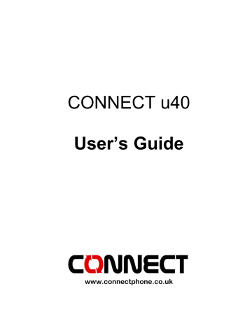 Connect U40 User Manual | Manualzz Connect U40 User Manual | Manualzz