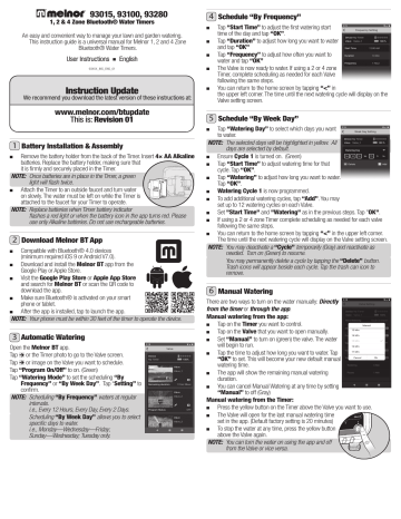 Melnor Zone Water Timer Instructions Manualzz