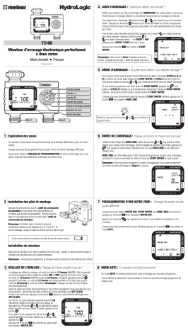 Melnor 73100 2 Zone Water Timer Instructions Manualzz