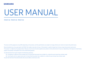 Menu. Samsung PM32F-BC | Manualzz Menu. Samsung PM32F-BC | Manualzz