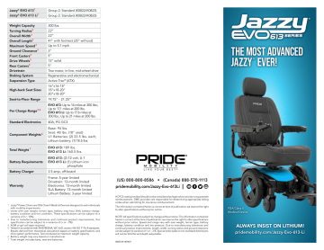 Pride Mobility Jazzy Evo 613 Owner S Manual Manualzz