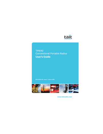 Tait TP8100 Analog User's guide | Manualzz