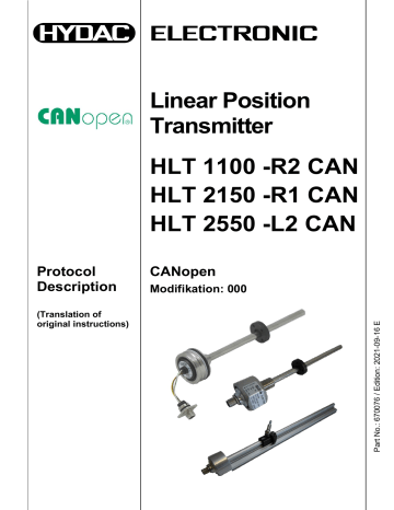 Hydac PB HLT 1100_2x50 CANopen E Operating/Maintenance Manual | Manualzz Hydac PB HLT 1100_2x50 CANopen E Operating/Maintenance Manual | Manualzz