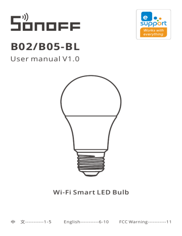 Sonoff B B Bl Smart Lighting User Manual Manualzz