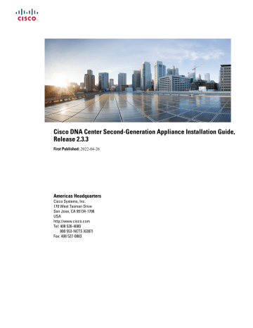 Cisco DNA Center Installation Guide | Manualzz Cisco DNA Center Installation Guide | Manualzz
