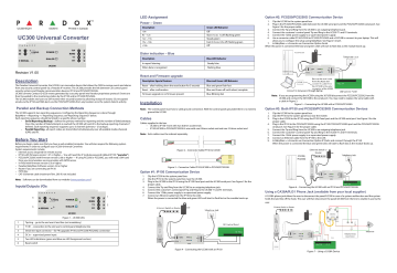 Paradox UC300 Quick Start Manualzz