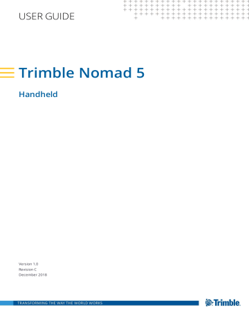Trimble Nomad 5 User Guide | Manualzz Trimble Nomad 5 User Guide | Manualzz
