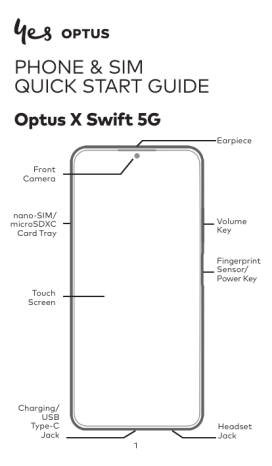 OPTUS X Swift 5G Smartphone User Guide | Manualzz OPTUS X Swift 5G Smartphone User Guide | Manualzz