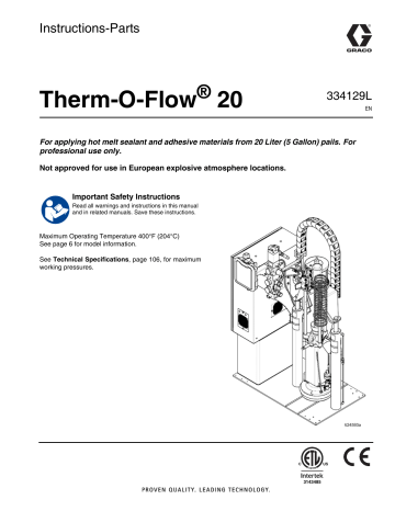 Graco 334129L, Therm-O-Flow 20 Instructions | Manualzz Graco 334129L, Therm-O-Flow 20 Instructions | Manualzz