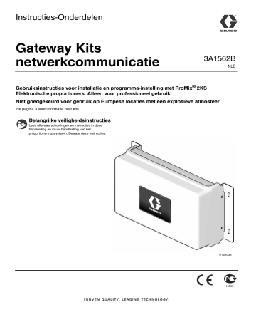 Graco 3A1562B, Network Communication Kits Handleiding | Manualzz Graco 3A1562B, Network Communication Kits Handleiding | Manualzz