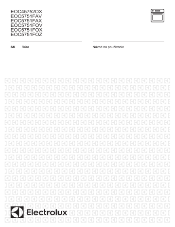 Electrolux EOE7P31Z Rúry Používateľská príručka | Manualzz Electrolux EOE7P31Z Rúry Používateľská príručka | Manualzz