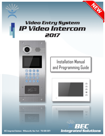 BEC Integrated Solutions NT-IP-DRG Installation Manual And Programming Manual | Manualzz BEC Integrated Solutions NT-IP-DRG Installation Manual And Programming Manual | Manualzz