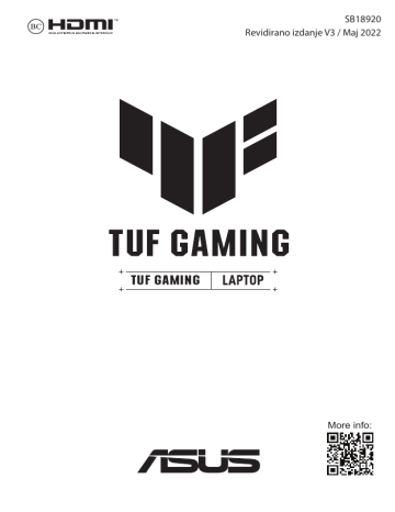 Asus 2021 TUF Gaming F17 Laptop Uputstvo za upotrebu | Manualzz Asus 2021 TUF Gaming F17 Laptop Uputstvo za upotrebu | Manualzz