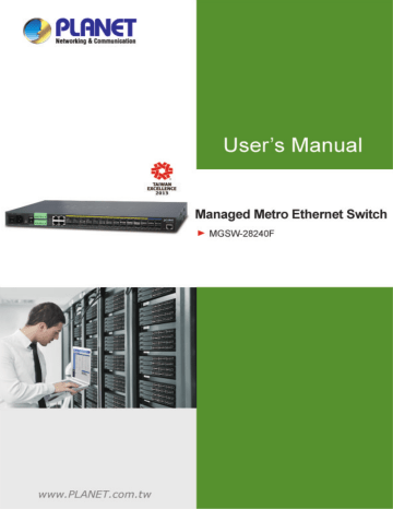 PLANET MGSW-28240F User's manual | Manualzz PLANET MGSW-28240F User's manual | Manualzz
