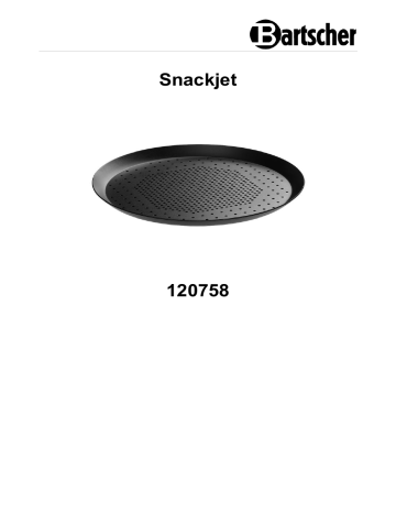 Bartscher 120758 Snackjet pizza tray Handleiding | Manualzz Bartscher 120758 Snackjet pizza tray Handleiding | Manualzz