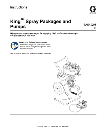 Graco A H King Sprayer Packages Wall Mount Packages Instructions