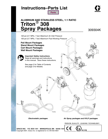 Graco K Triton Spray Packages Owner S Manual Manualzz