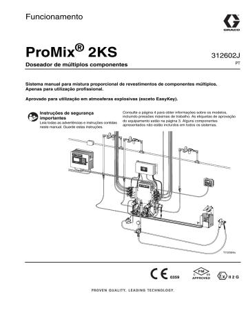 Graco 312602 - ProMix 2KS Doseador de múltiplos componentes Guia de usuario | Manualzz Graco 312602 - ProMix 2KS Doseador de múltiplos componentes Guia de usuario | Manualzz