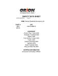 Orion Safety 8901 Deluxe Roadside Emergency Kit Specification