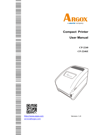 Argox CP-2240 User Manual | Manualzz