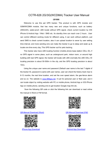 Carscop CCTR-626 User Manual | Manualzz Carscop CCTR-626 User Manual | Manualzz