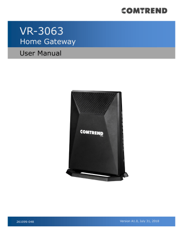 Comtrend Corporation NexusLink 3120, VR-3063 User Manual | Manualzz Comtrend Corporation NexusLink 3120, VR-3063 User Manual | Manualzz