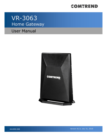 Comtrend Corporation NexusLink 3120, VR-3063 User Manual | Manualzz