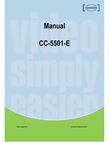 Convision CC-5501-E Manual | Manualzz Convision CC-5501-E Manual | Manualzz