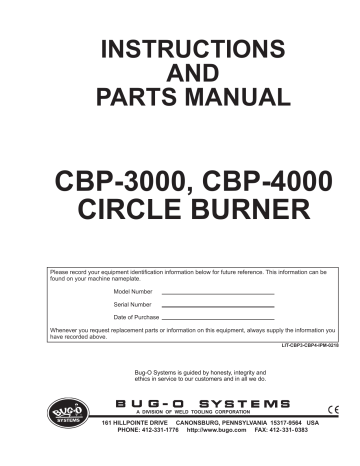 Bug-O CBP 3000, 4000 Owner's Manual | Manualzz Bug-O CBP 3000, 4000 Owner's Manual | Manualzz