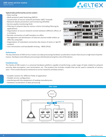 Eltex Esr Service Gateway Data Sheet Manualzz