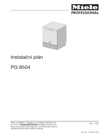 Miele PG 8504 Mycí automat Používateľská príručka | Manualzz Miele PG 8504 Mycí automat Používateľská príručka | Manualzz