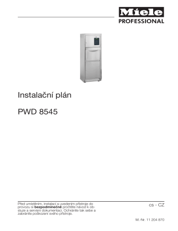 Miele PWD 8545 Mycí a dezinfekční automat na podložní mísy Používateľská príručka | Manualzz Miele PWD 8545 Mycí a dezinfekční automat na podložní mísy Používateľská príručka | Manualzz